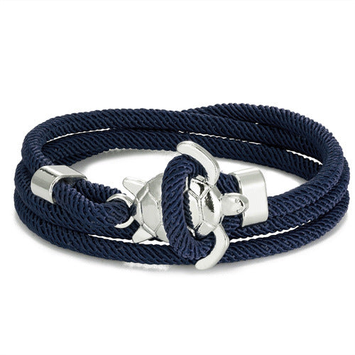 Pulsera de cuerda náutica ajustable de múltiples vueltas Serie Marina