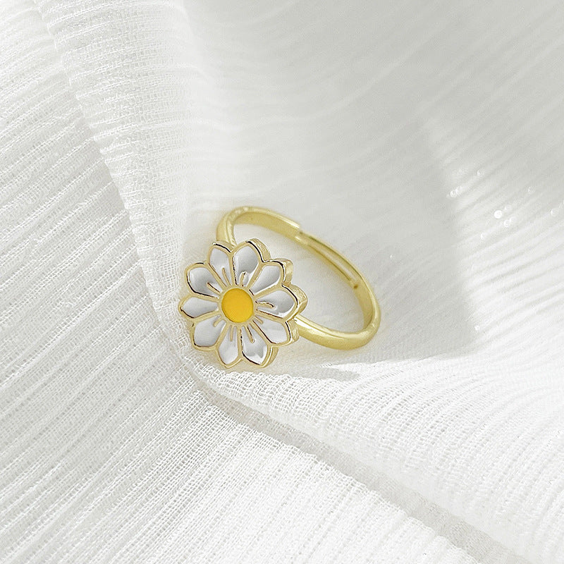 Fashion Sweet Little  Ring Wild Flower Ring