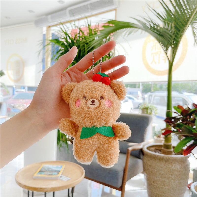 Llavero - Muñeco de peluche de mosquetón, aspecto lindo y encantador, pollito, gato, perro, oso, nube, gamberro
