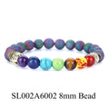 8mm Volcanic Rock Yoga Bracelet Agate Colorful Bracelet