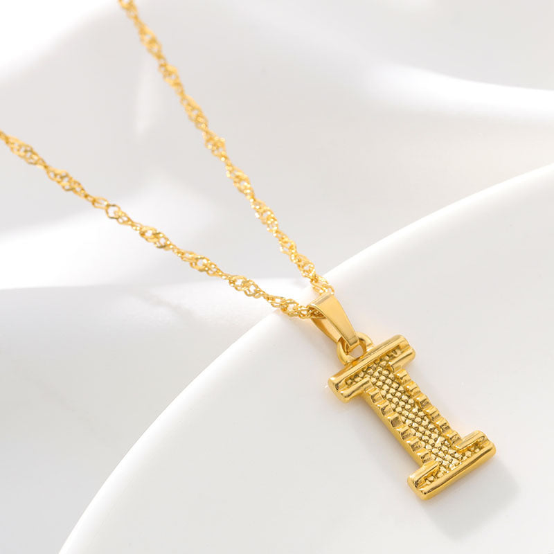 Halsketten mit goldenem Initialen-Alphabet-Namen
