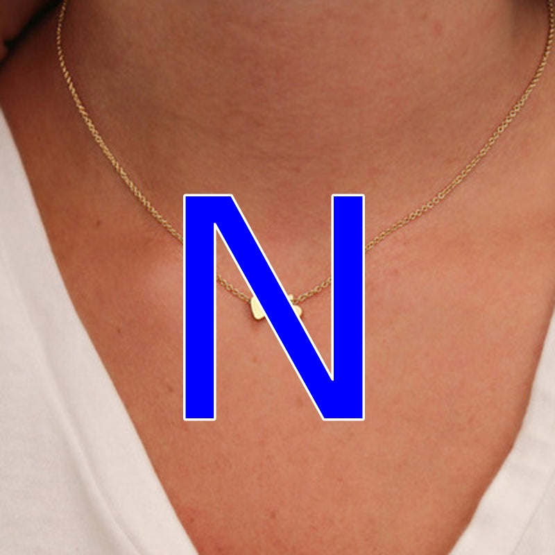 Fashion Exquisite Initial Gold And Silver Clavicle Chain