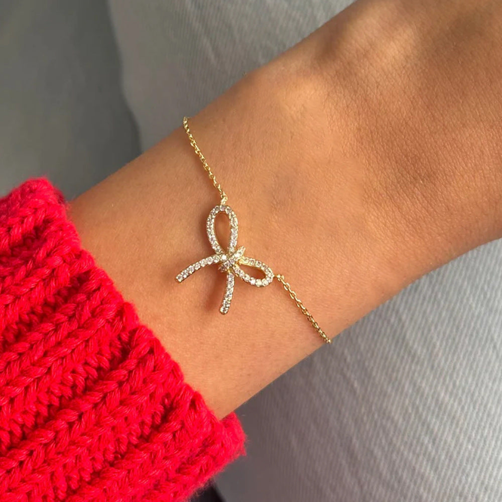 Pulsera con lazo, femenina, minorista, sencilla