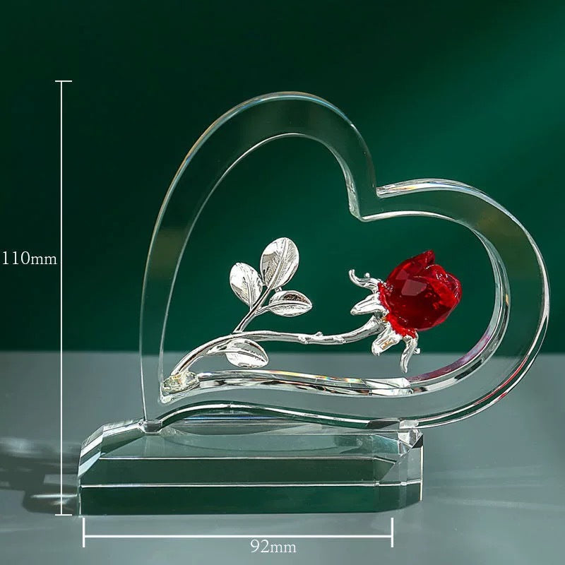 Heimdekoration zum Valentinstag, Rosenherz-Ornamente