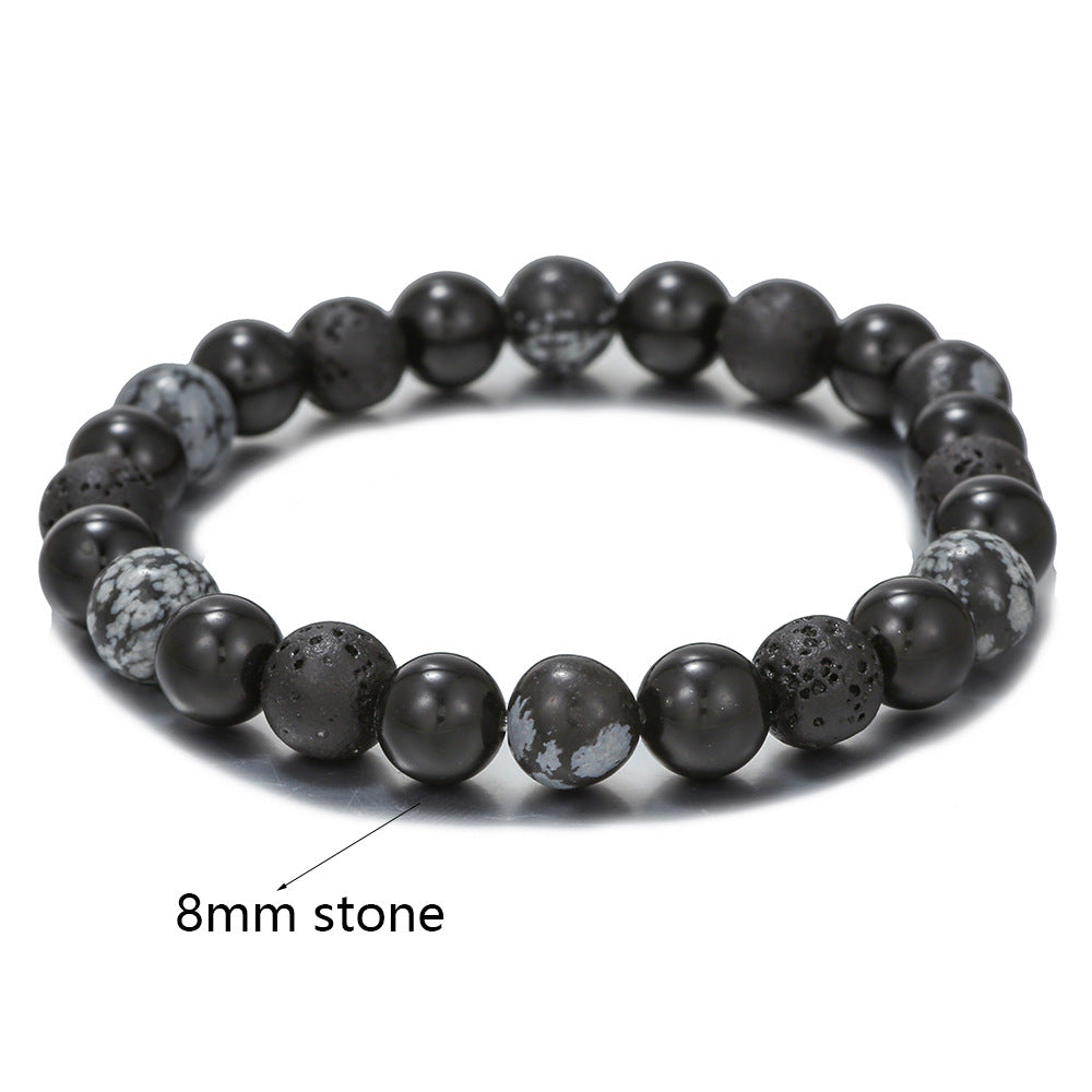 Fashion Gray Stone Zen Bracelet For Women
