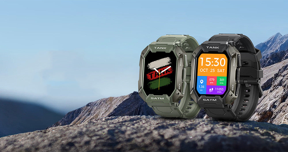 Outdoor Smartwatch 5ATM IP69K Wasserdicht Bluetooth
