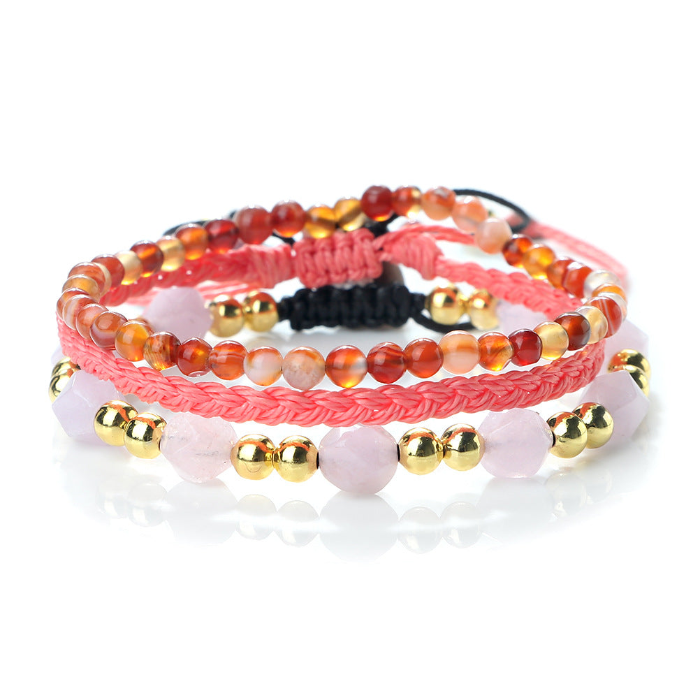 Creative Three-piece Woven Bracelet Adjustable