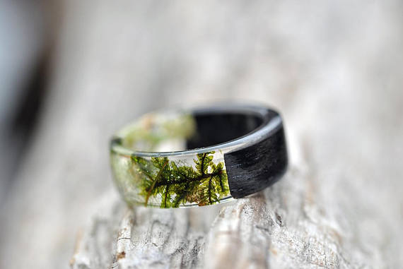Anillos de resina hechos a mano para hombres y mujeres