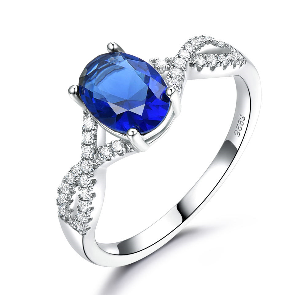 Anillo de plata esterlina para dama Óvalo Nano Morganita