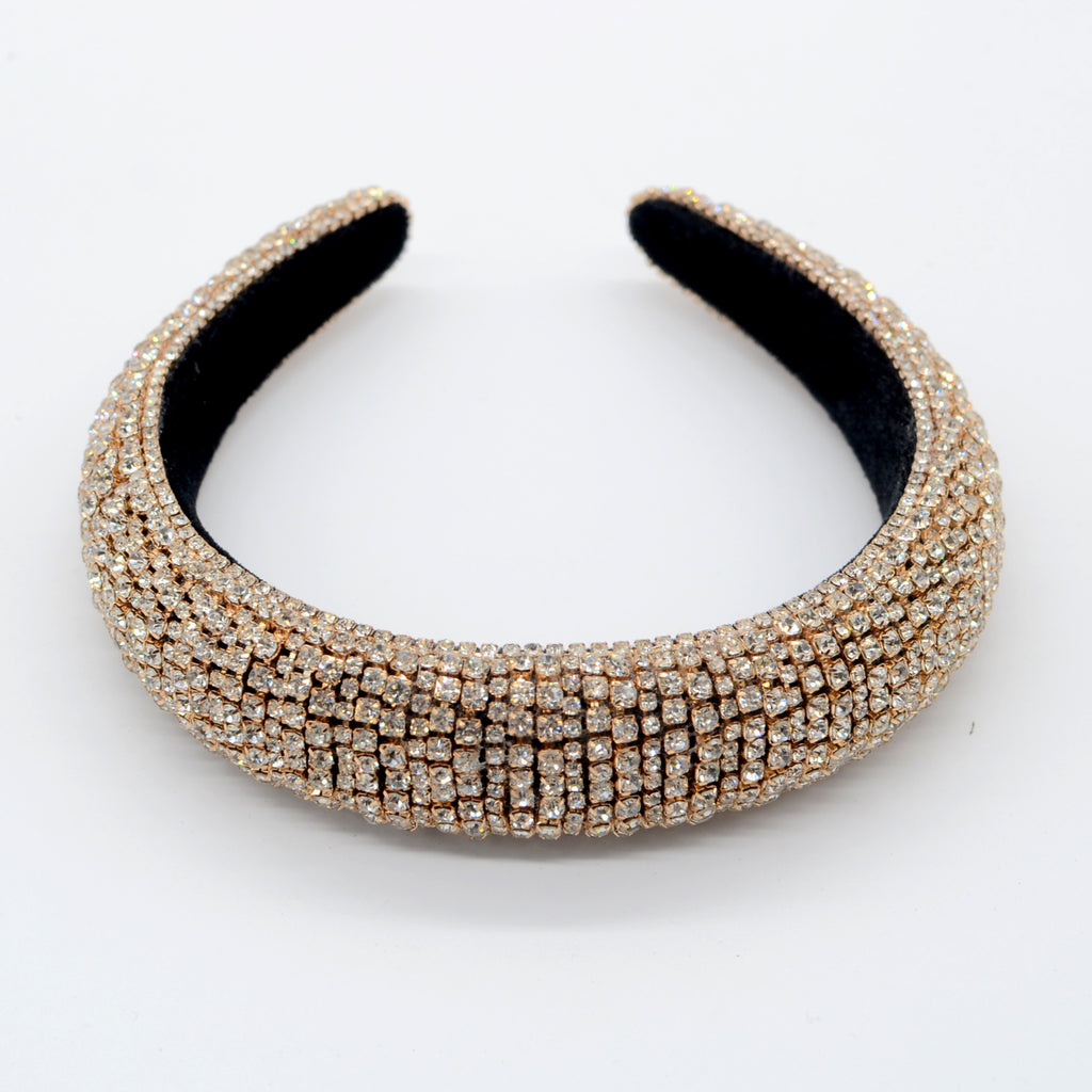 Rock-Stirnband Breites Strass-Haarband