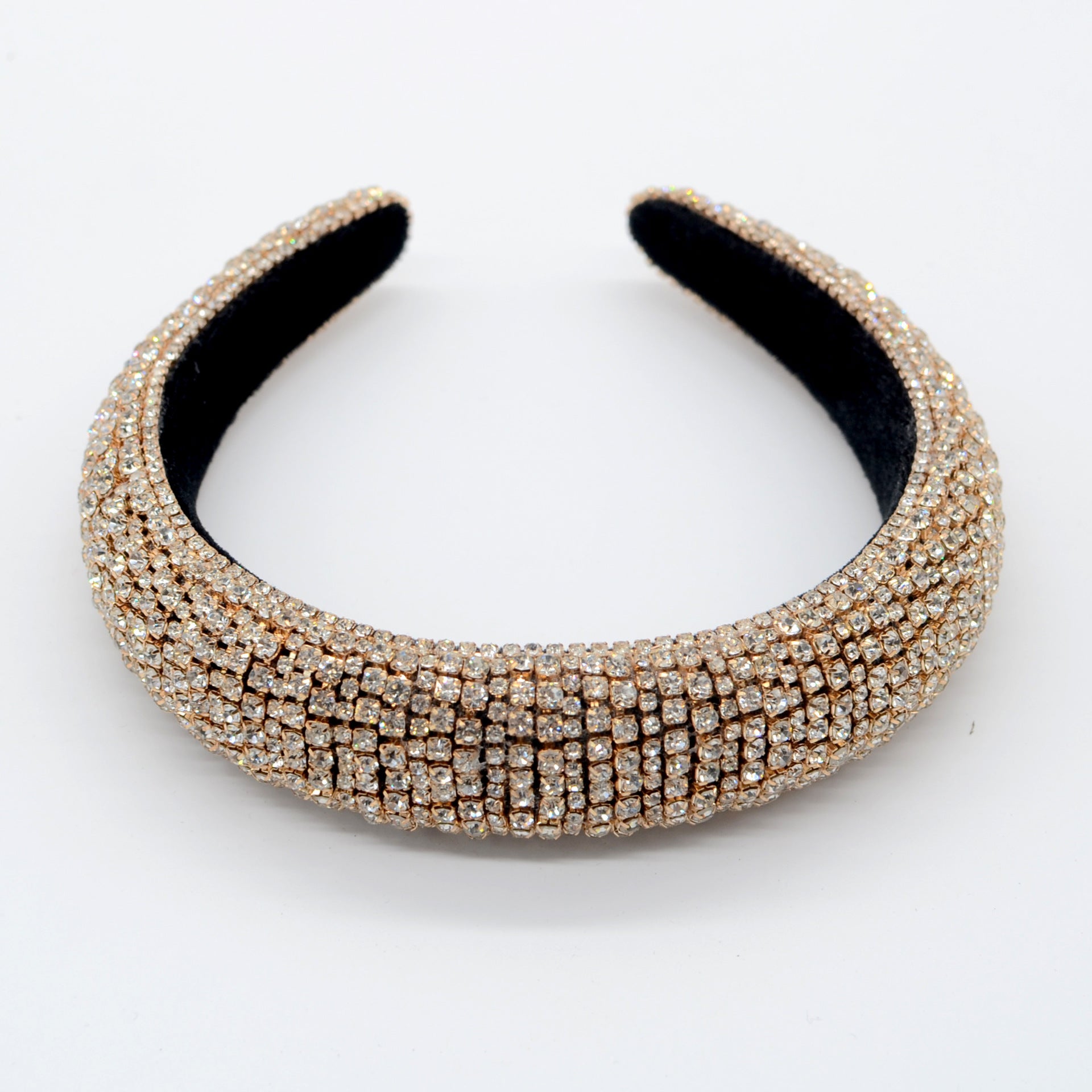 Rock-Stirnband Breites Strass-Haarband