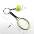 Llavero Creativo de Plástico con Forma de Raqueta de Tenis