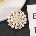 Fashion Pearl Diamond Brooch Clothing Accessories