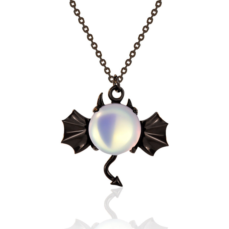 Halskette Dämon aus Sterlingsilber Halloween Schmuck