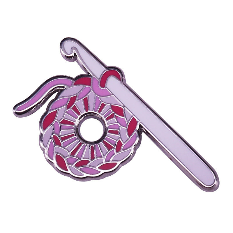 Broche de Hilo Ganchillo Insignia Accesorios para Amantes