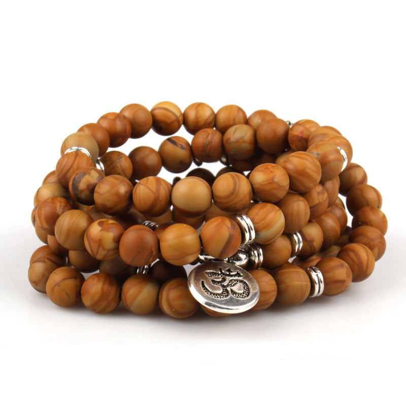 New Natural Pallisandro Classico Bracelet 108 Lotus Pendant Bracelets