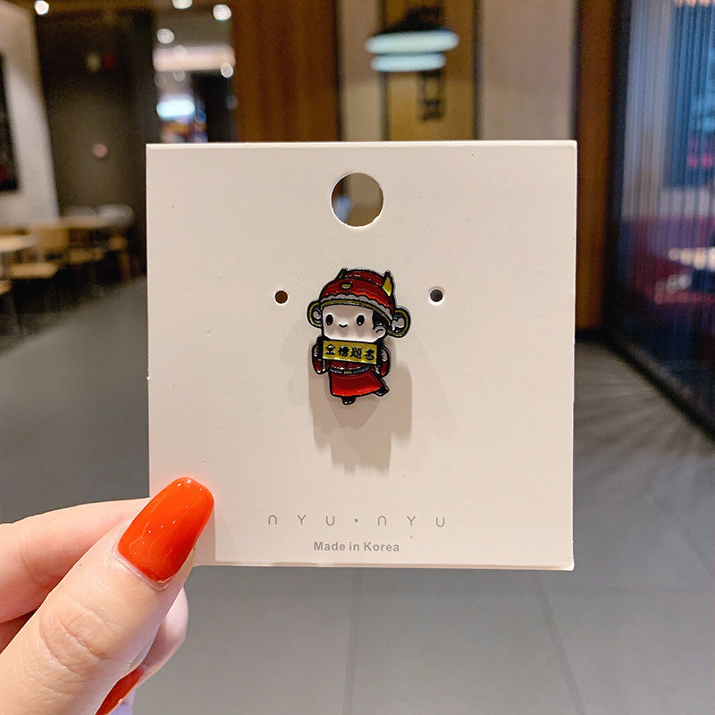 Accesorios todoterreno Broche de seguridad de dibujos animados Broche decorativo para escote