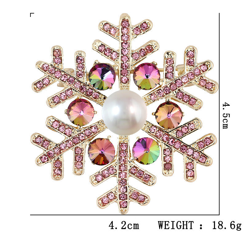 Damenmode schlichte geometrische Weihnachtsbrosche