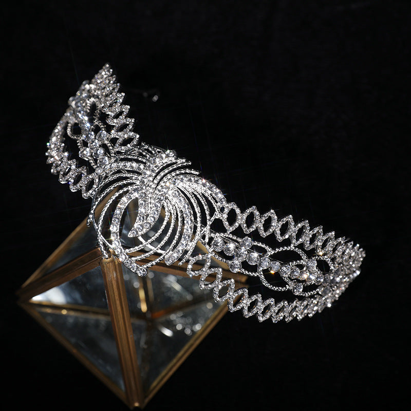Strasskrone Luxuskleidung Brautkopfschmuck Barock Stirnband Haarschmuck