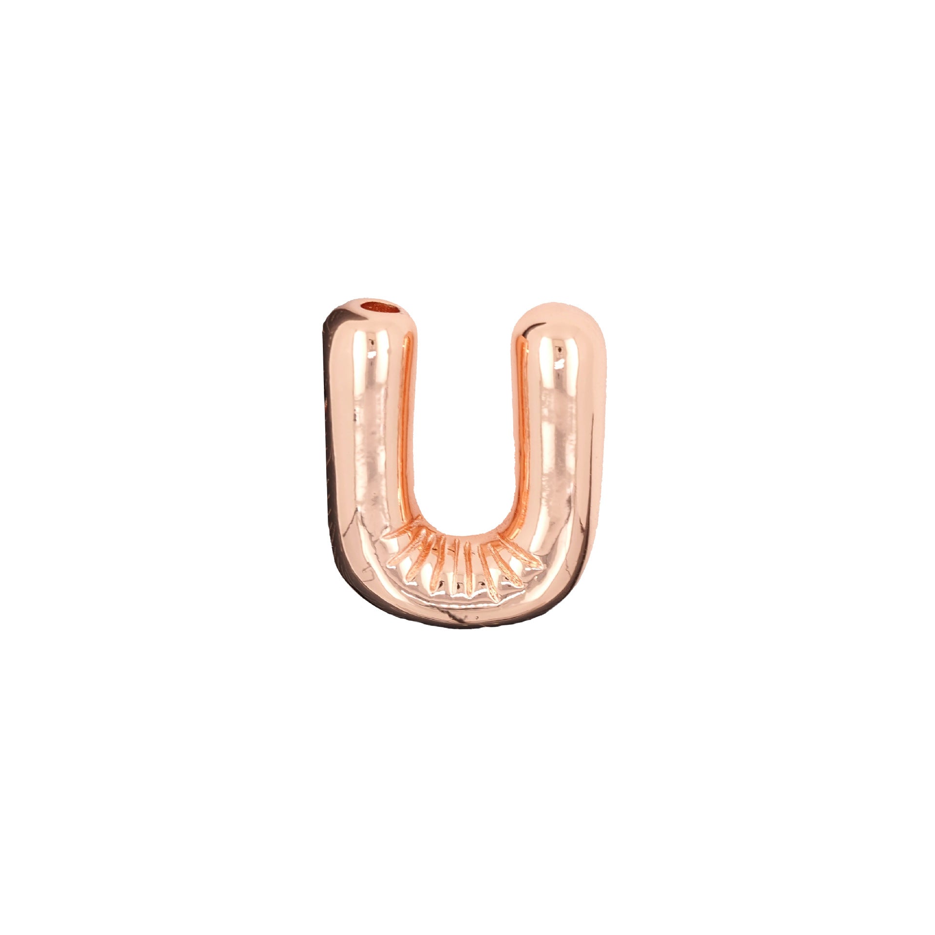 Glossy Letters Copper Pendant Necklace