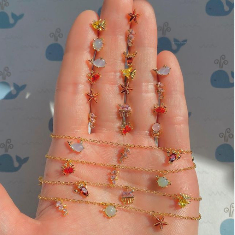 Marine Small Animal Bracelet 18K Gold Trendy Bracelet