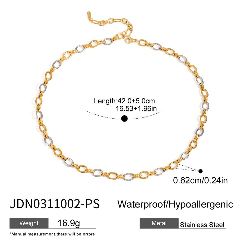 Pulsera Addison bicolor en oro