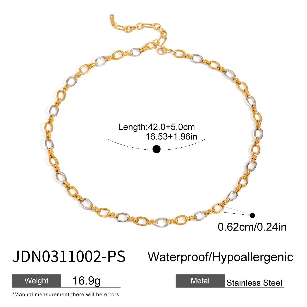 Pulsera Addison bicolor en oro