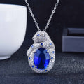Gaoding Schmuck Royaler Saphir Smaragd Leoparden-Set