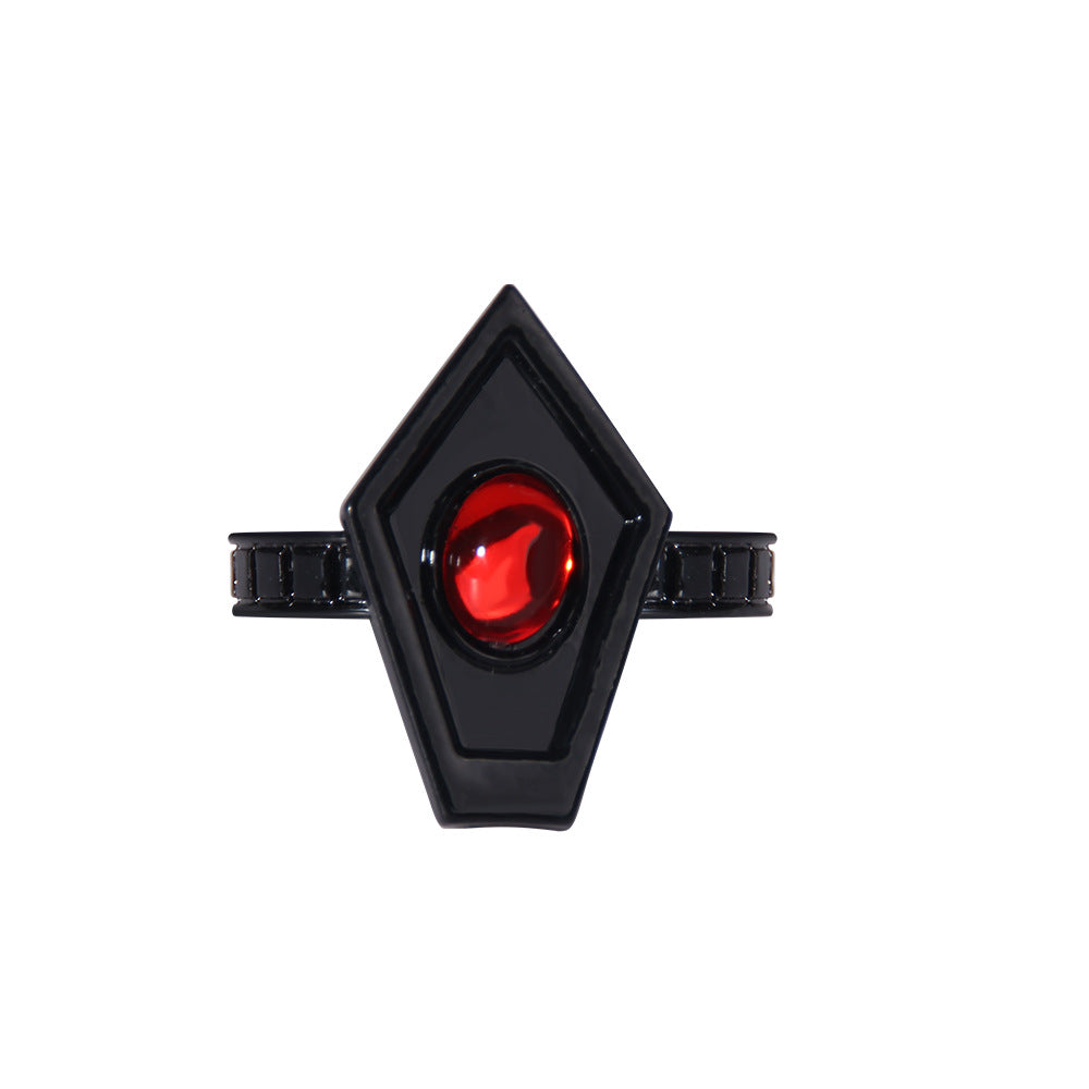 Walnuss Exquisites Schwarzes Ringset