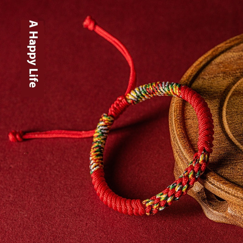 Dorje-Knot Ausziehbar Tierjahr Rotes Seil Armband