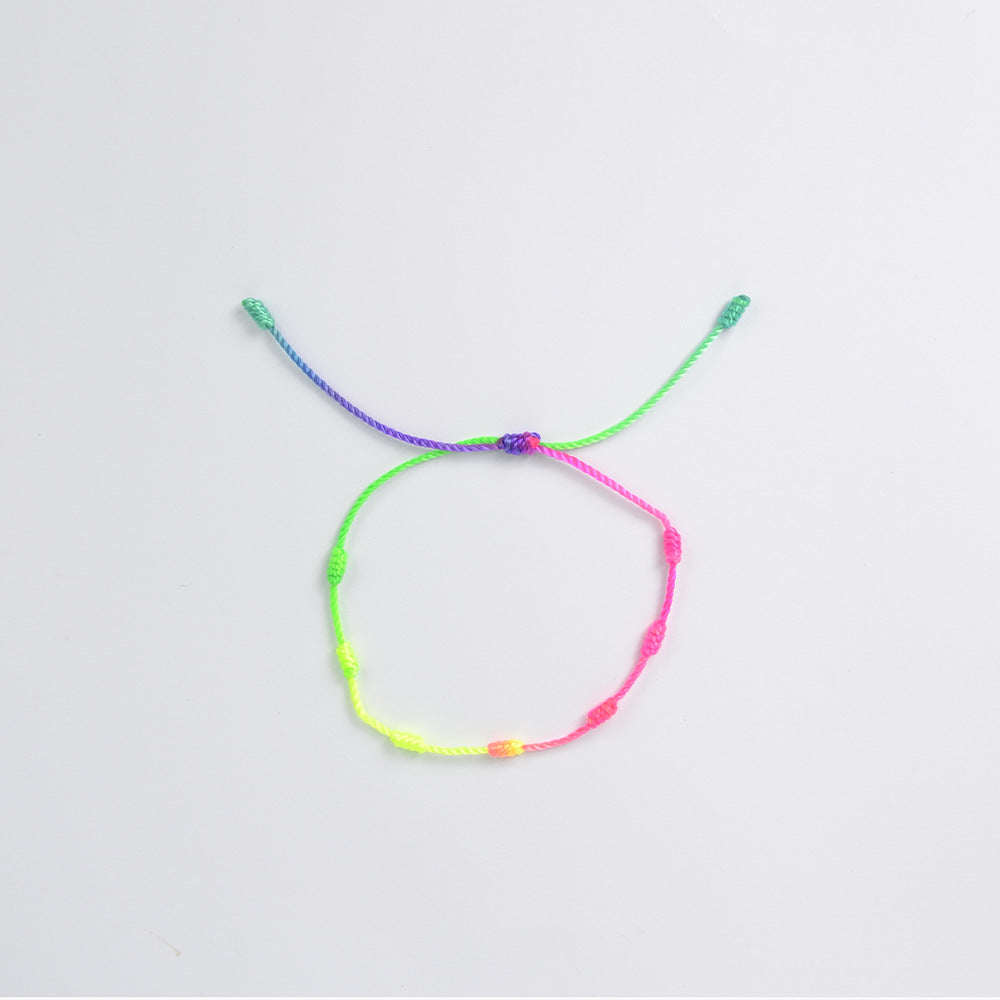 Seven Knot Woven Carrying Strap Peru Knot Handmade