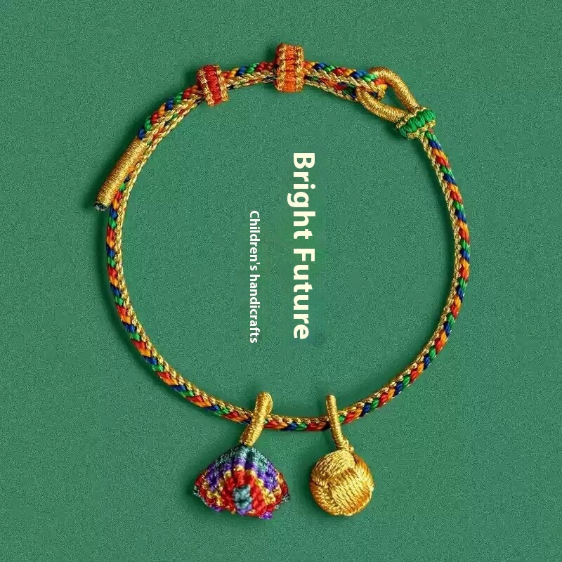 Dragon Boat Festival Colorful Rope Hand Weaving Bracelet
