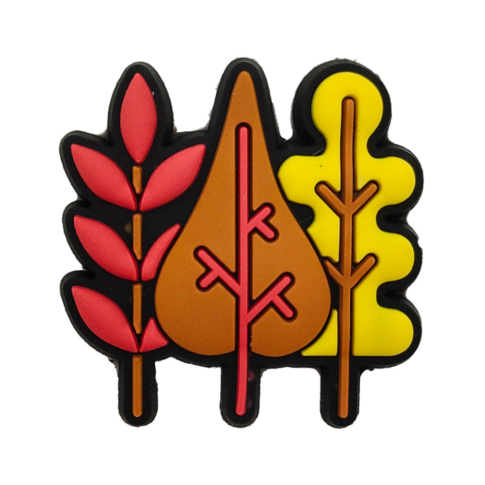 Thanksgiving-Serie Cartoon-Lochschuhe-Schnalle