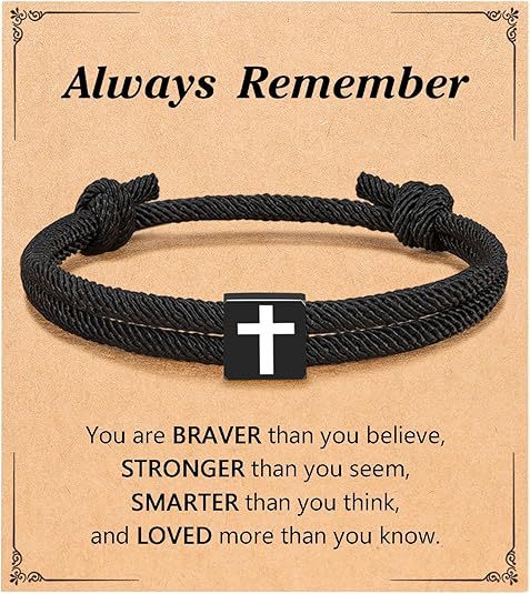 Simple Fashion Cross Milan Rope Braided Bracelet