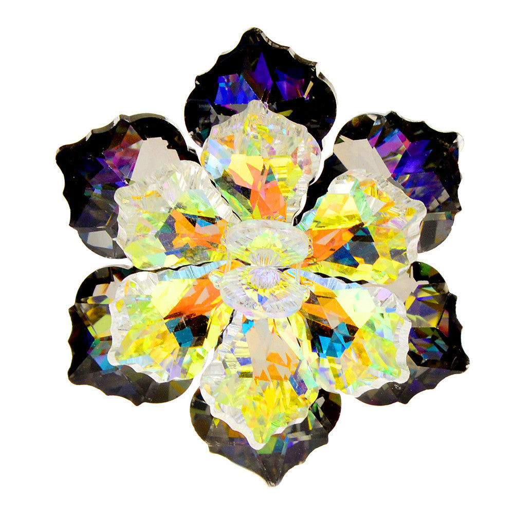 Kristallblumenbrosche Handgefertigte Corsage