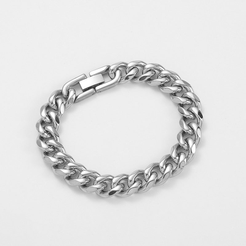 Pulsera de acero de titanio europea y americana