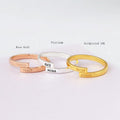 Personalisierter Name Ring Vergoldet Paar
