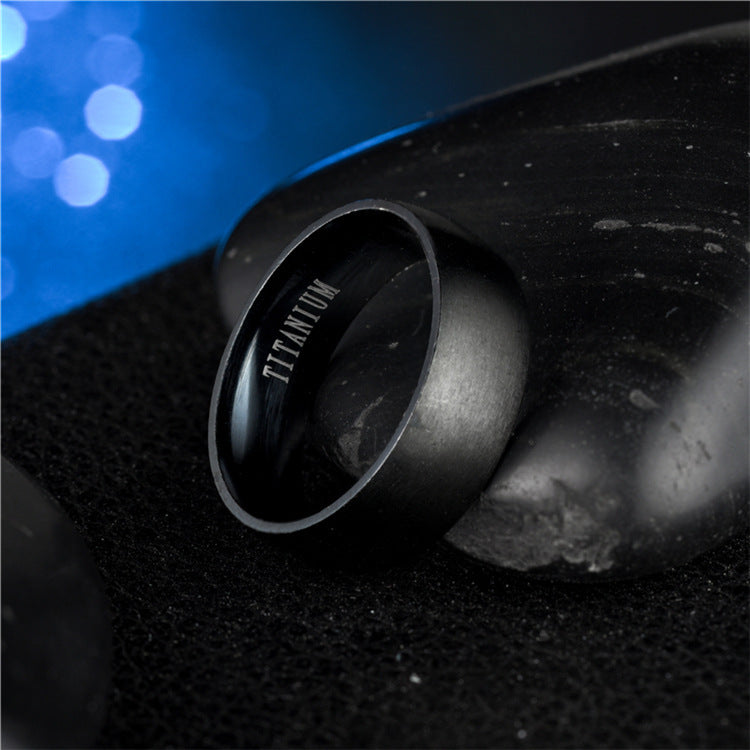 TITANIUM Titanstahlring Herren