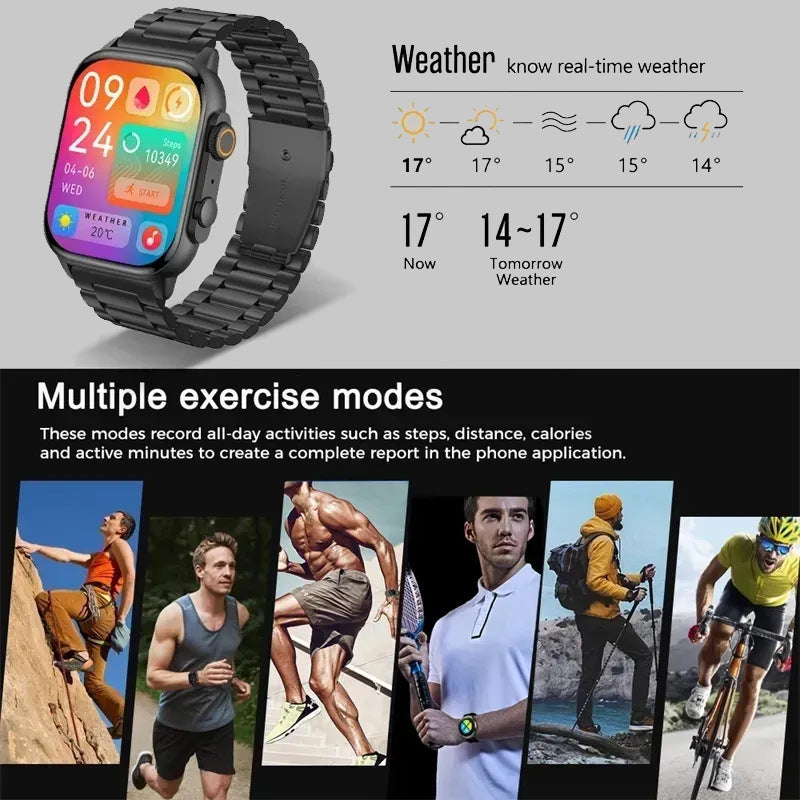 Reloj inteligente multifunción con llamadas Bluetooth
