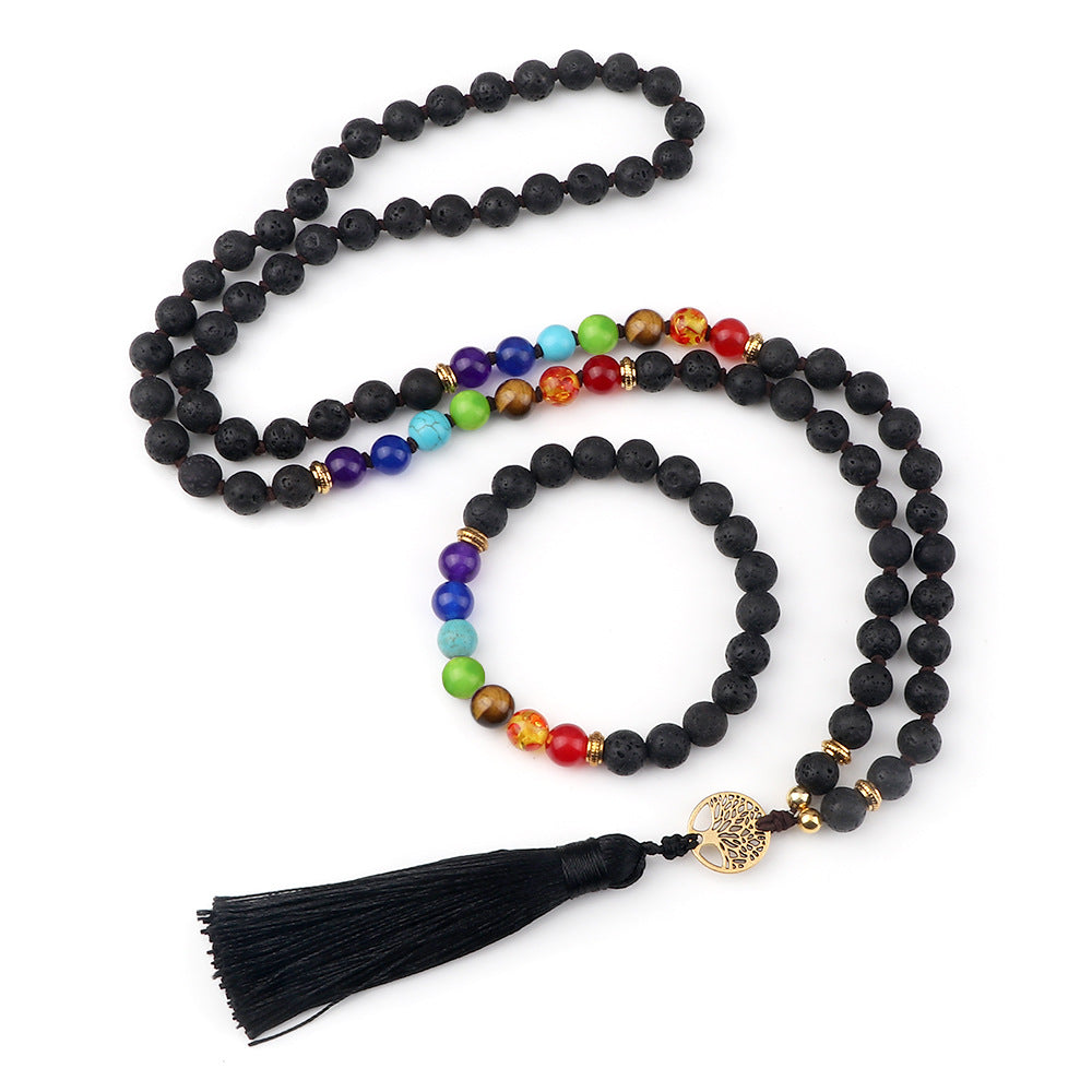 Ethnic Style Colorful Alloy Loose Beads Bracelet