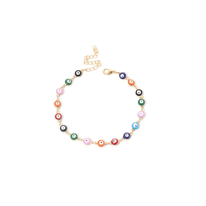 Böhmisches Buntes Vintage Dämonenaugen-Armband