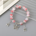Pulsera de cristal elegante y combinable para mujer