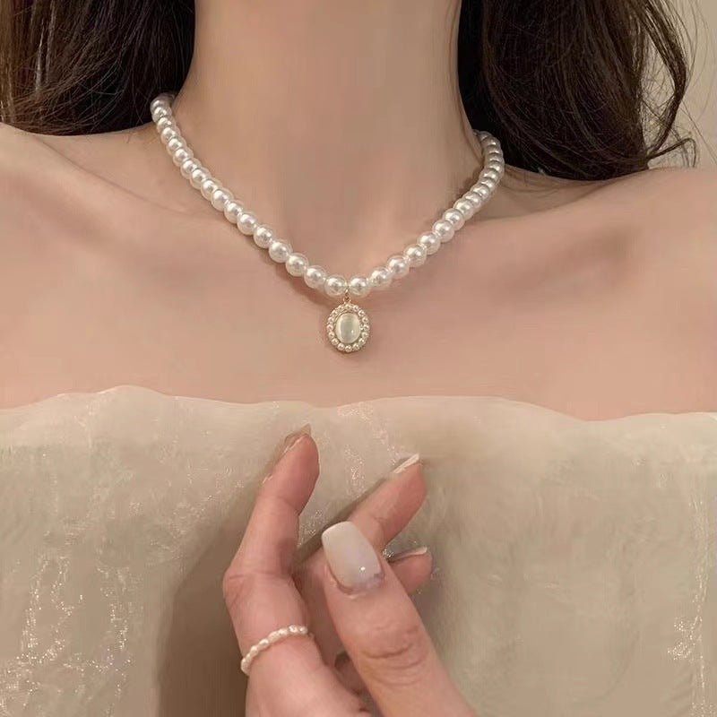 Women's Special-interest Design Colorful Pearl Necklace