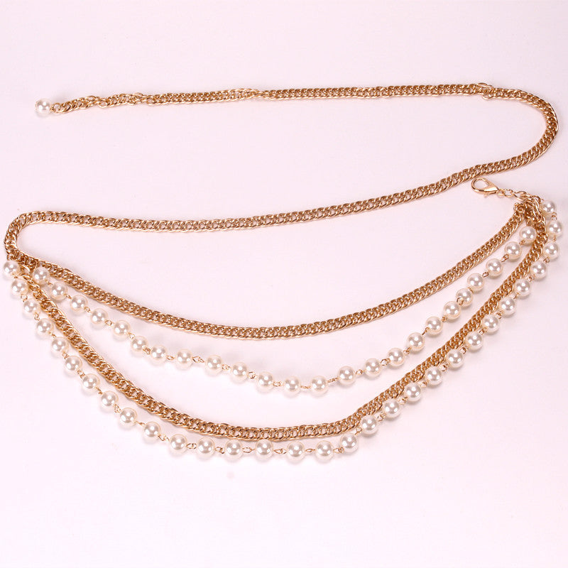 Sexy Cadena Corporal con Borlas Cruzadas