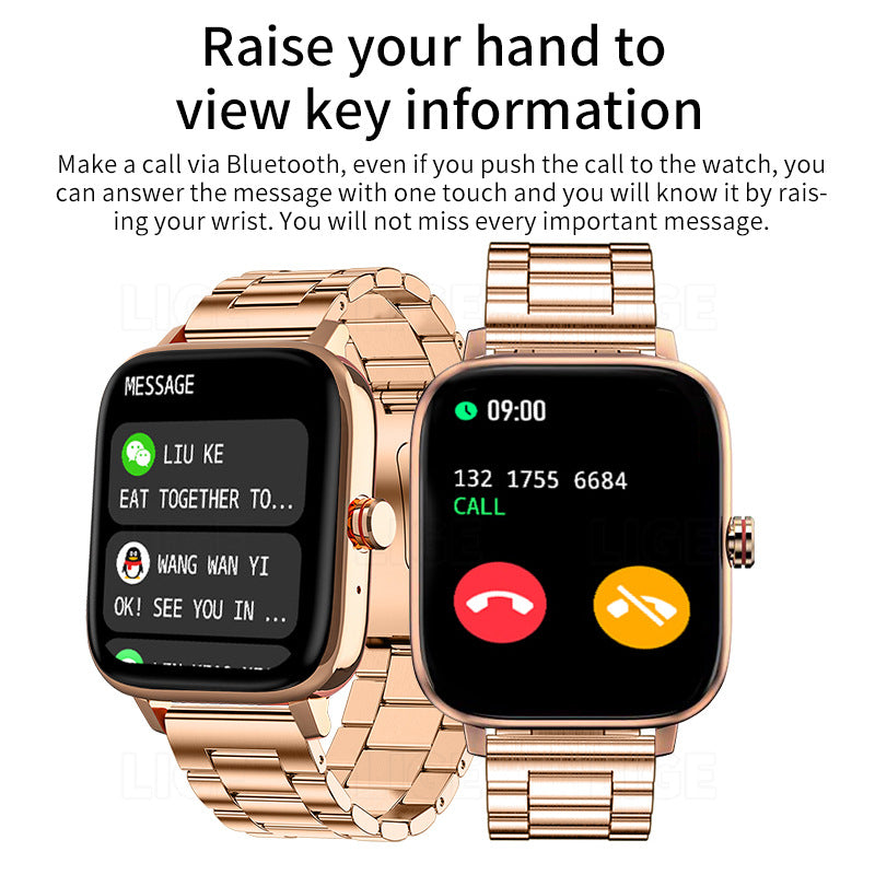 Pulsera ligera impermeable para correr con monitoreo de salud del sueño, reloj deportivo inteligente