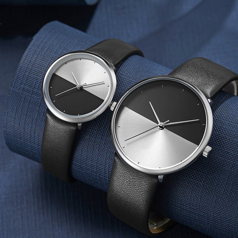 Uhrenarmband Herren Und Damen Auf Dem Tisch Warm Und Kalt Zweifarbig