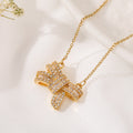 Women's Fashionable Elegant Bow Pendant Necklace