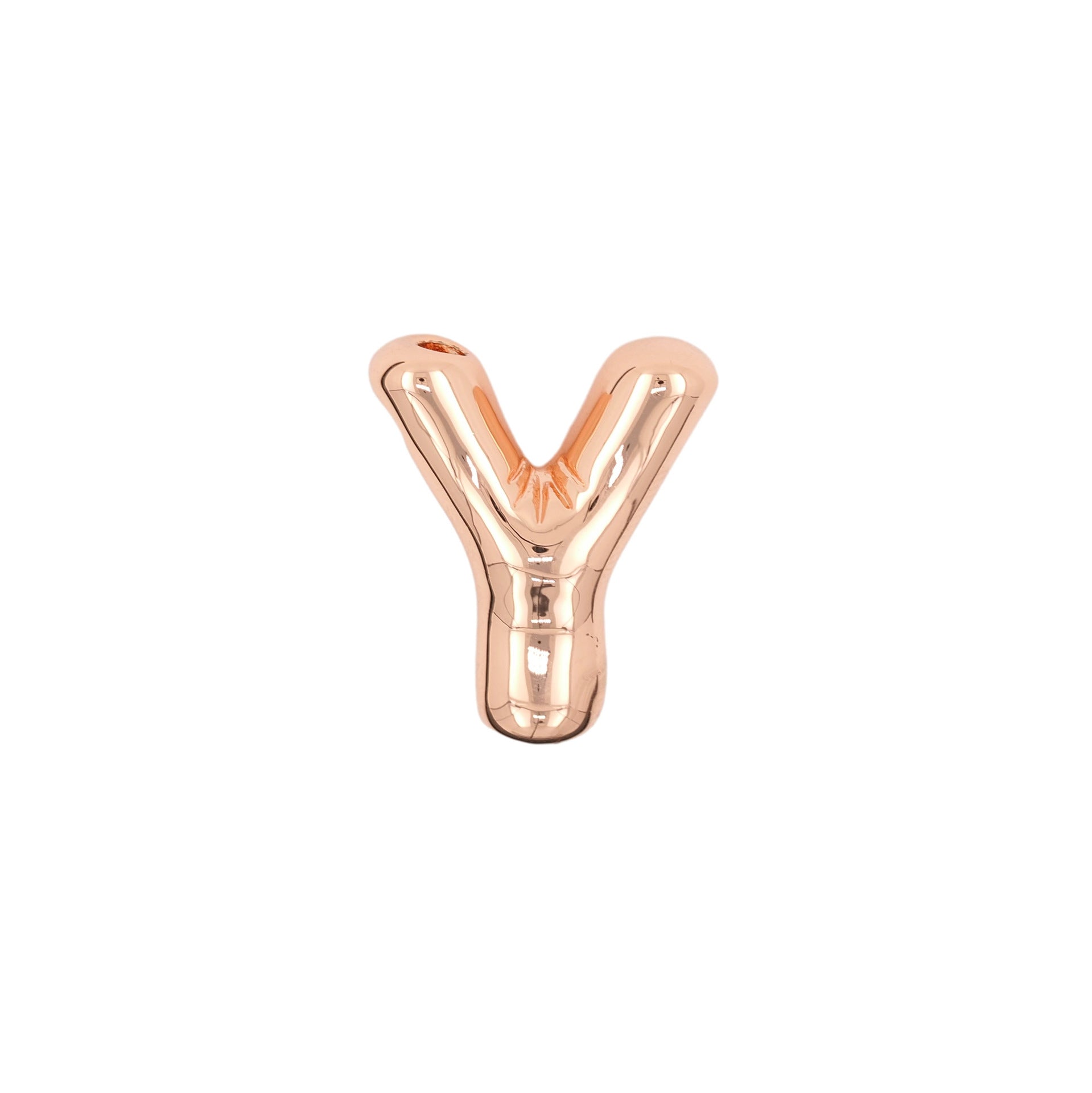 Glossy Letters Copper Pendant Necklace