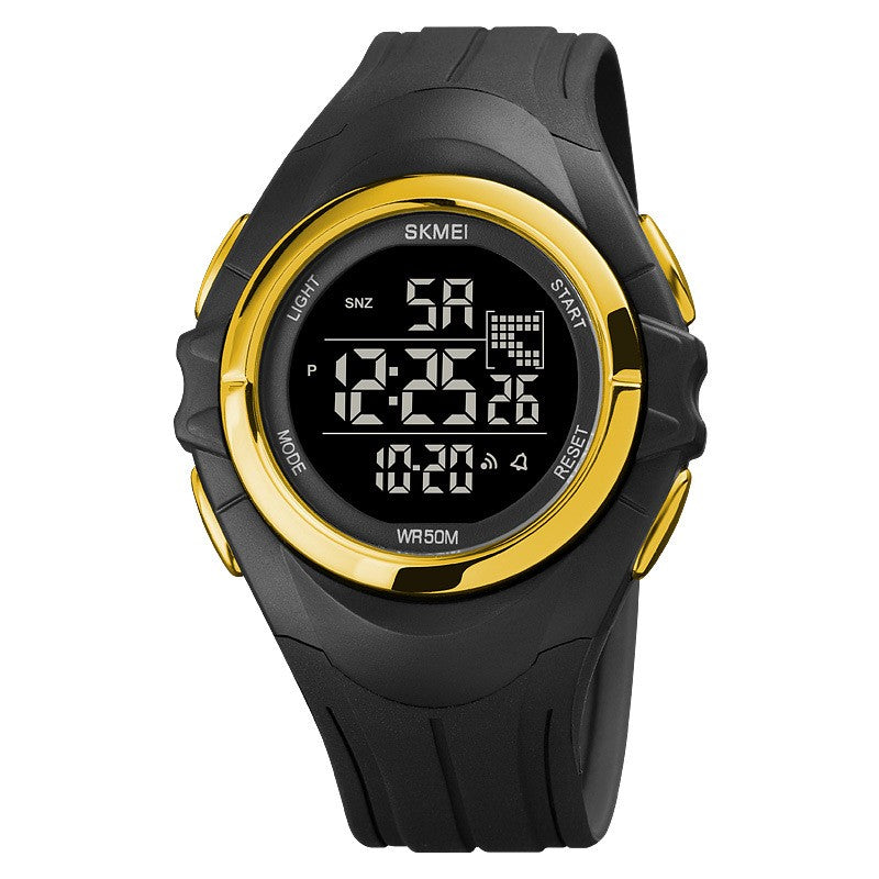 Reloj electrónico deportivo de doble horario para estudiantes, para actividades al aire libre