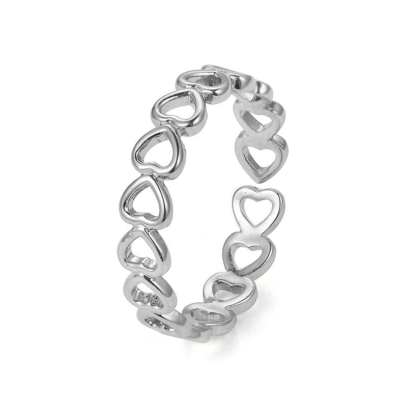 Silberfarbener Fisch Für Frauen Liebhaber Finger Valentinstag Geschenke Kreativer Verstellbarer Öffnungsring Schmuck
